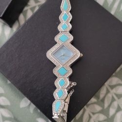 Watch Suzanne Somers Cubic Zirconia and Turquoise 