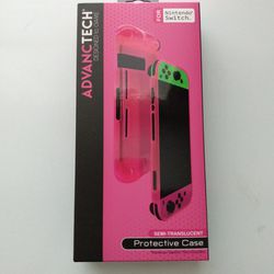 Nintendo Switch Pink Translucent Case