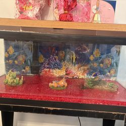Fish Tank And Stand With Accessories 