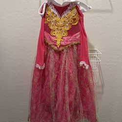 Disney Sleeping Beauty Aurora Dress Costume Size 7/8