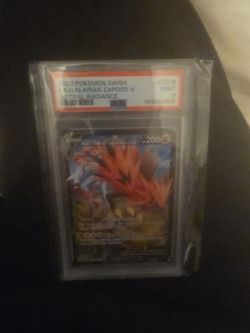 PSA 9 Galarian Zapdos V Full Art Astral Radiance TG19
