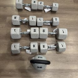 Nike Strength Dumbbells And Kettlebell