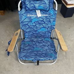 NEW Tommy Bahama Swimming Marlins Deluxe Backpack Beach Chair