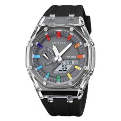 ACW2100-005 - Activa X Invicta Men's Digital Watch - 44.2mm, Black