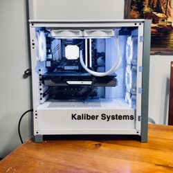 Custom White Gaming Computer with Intel i7, 3060 RTX Ti, 1TB NvME SSD