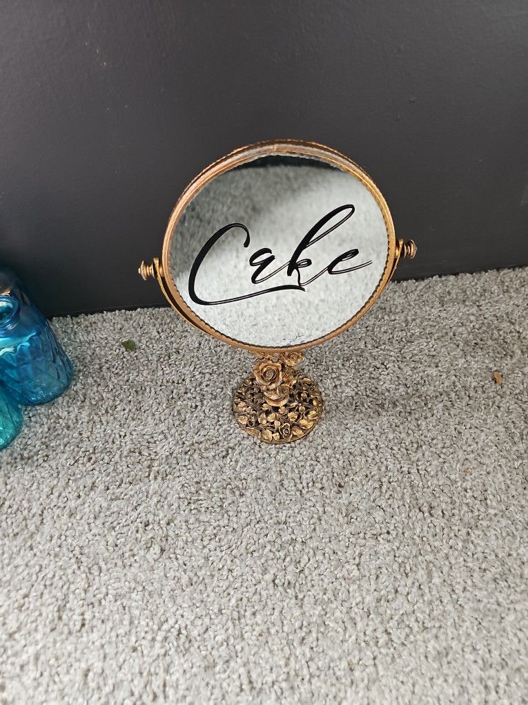 Gold Cake Mirror