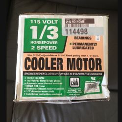 New Dial Evaporative Cooler Motor