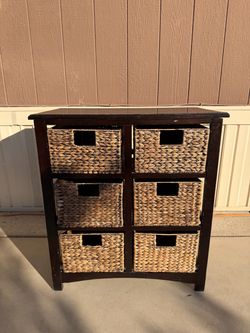 Furniture storage bin