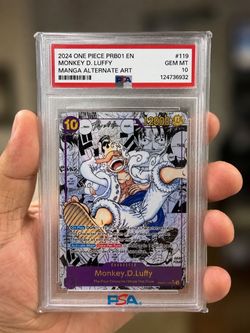 One piece manga PSA OR RAW  Proxy/FAN ART display cards