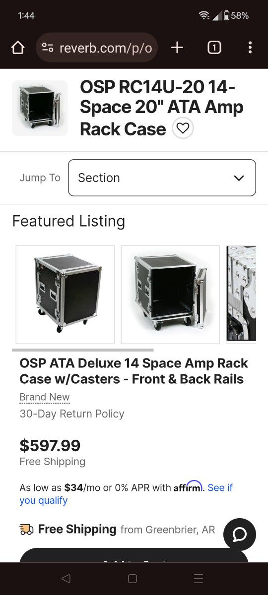 Ops Rolling Rack Unit Brand New Never Used