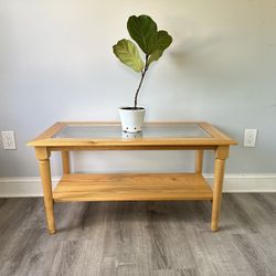 Solid Oak Coffee Table 