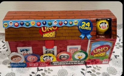 Mattel Uno Moo Preschool Ages 3+ Matching Game Barn Animals NEW - $10