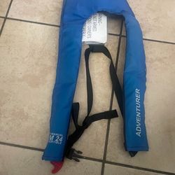 Inflatable life jacket