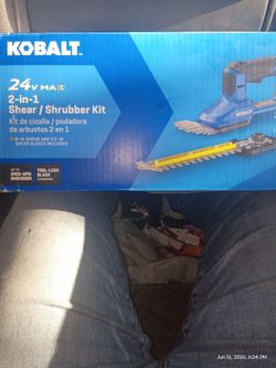 Unopened Kobalt 2 in 1 Shear / Shrubber Kit