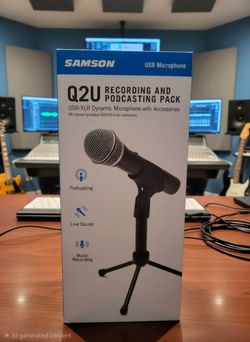 Samson Q2U Recording and Podcasting Pack USB/XLR Dynamic Microphone