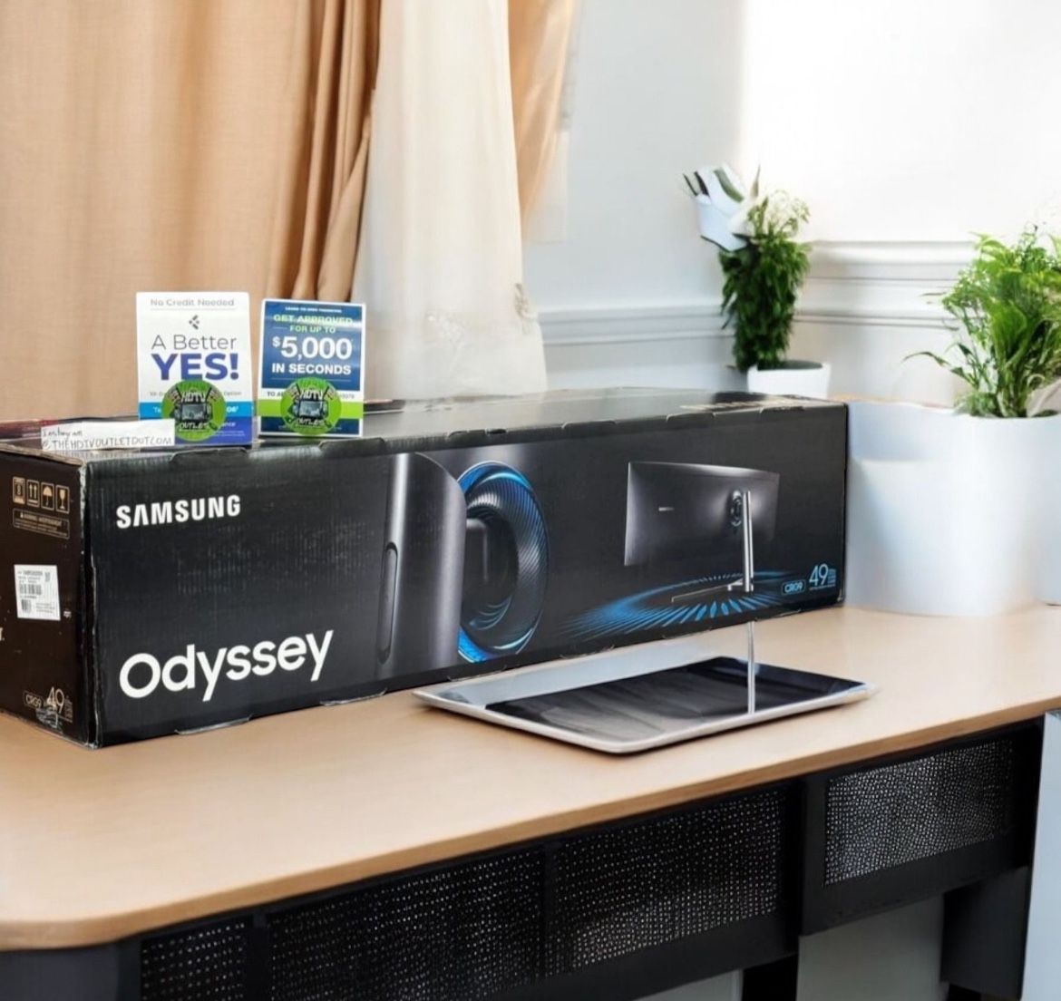 6564042 Samsung 49” odyssey 1000r curved dual QHD 240hz 1ms monitor