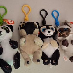 Beanie Babies Bag Clips Keychains