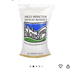18lbs Red Winter Wheat Berries; Palouse Brand, Certified Non-GMO & glyphosate-free!