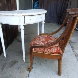 Antique Victorian Chair with Vanity  Table