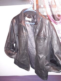 Michael Kors black leather jacket