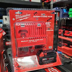 Milwaukee
M18 18-Volt Lithium-Ion XC Starter Kit with One 5.0Ah Battery and Charger