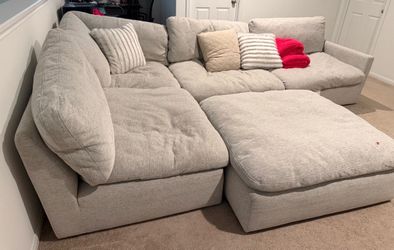 Sectional Sofa with Ottoman