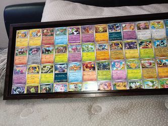 4' × 1' Pokémon Card Framed Picture. 