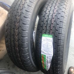 Trailer tire on sale 2x 205-75-15 $130