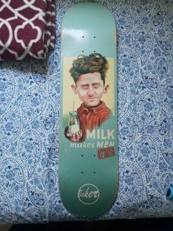 Rare Dustin Dollin Milk Makes Men Portrait Skateboard