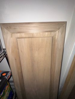 Solid wood cabinet doors