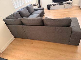 IKEA KIVIK 4-Seat Corner Sectional Sofa – Tresund Anthracite Gray