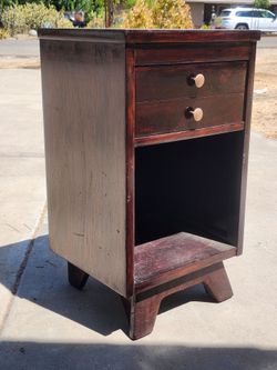 Night Stands dark burgandy