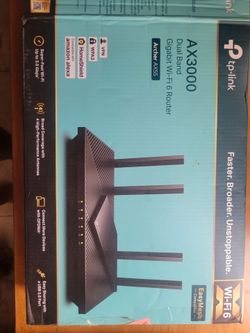 TP-Link AX3000 Dual Band Wi-Fi 6 Router