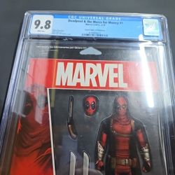 Deadpool Mercs for Money 1 CGC 9.8 White Pages & #2 - CGC 9.4 Signed