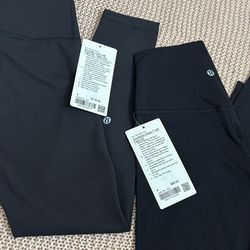 Black lululemon leggings size 4