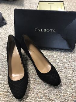 Talbots black heals 6 1/2