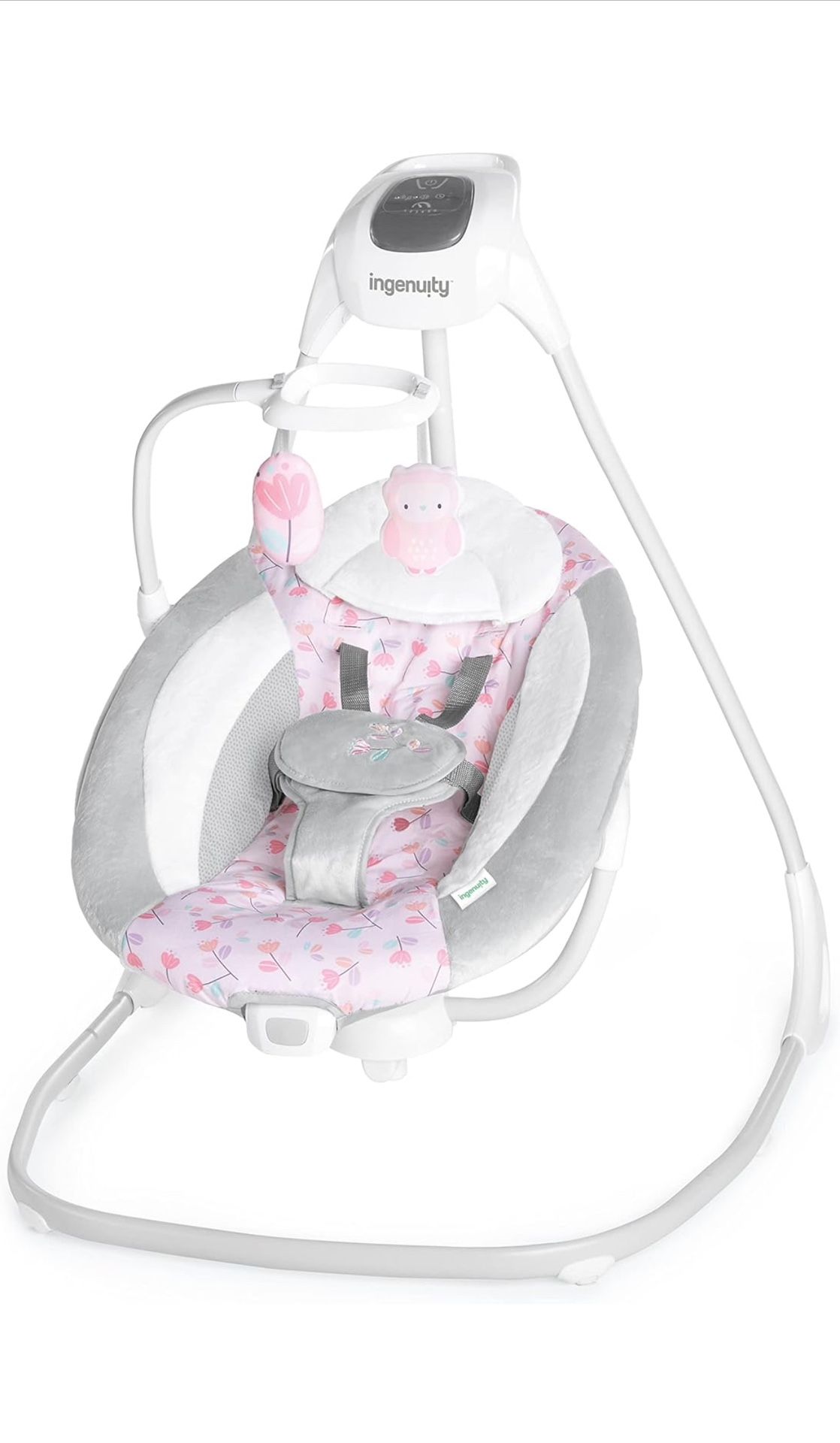 Ingenuity SimpleComfort Lightweight Compact 6-Speed Multi-Direction Baby Swing