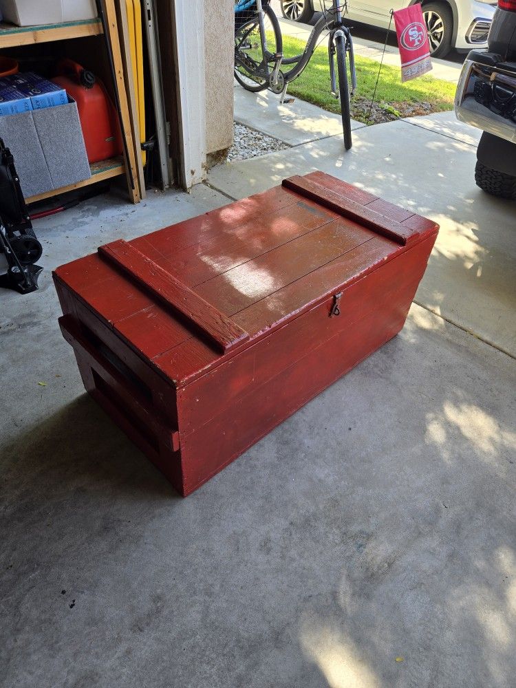 Big Solid Wood Chest