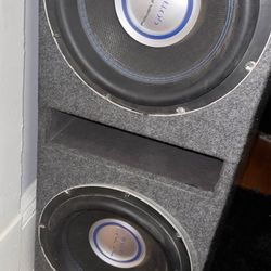 2 12” Speaker With Box
