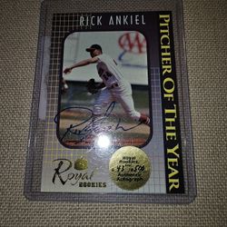 Rick Ankiel Rookie Card Signed And Limited