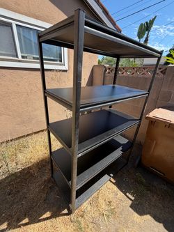 Sturdy metal shelf