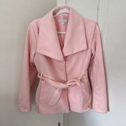 New York and company pink wool jacket