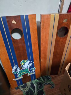 Cornhole Board Set with 3 sets of bags