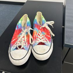 Multi-coloured Converse trainers 