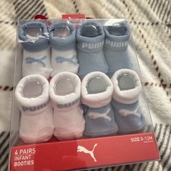 Baby Boy Puma Socks Size 0-12 