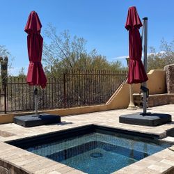 Like New Two Large Umbrellas 