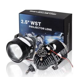 2.5inch Bi Projector Lens,Car Headlight Retrofit Kit with Hi/Lo Beam,70W 20,000LM 6000K White