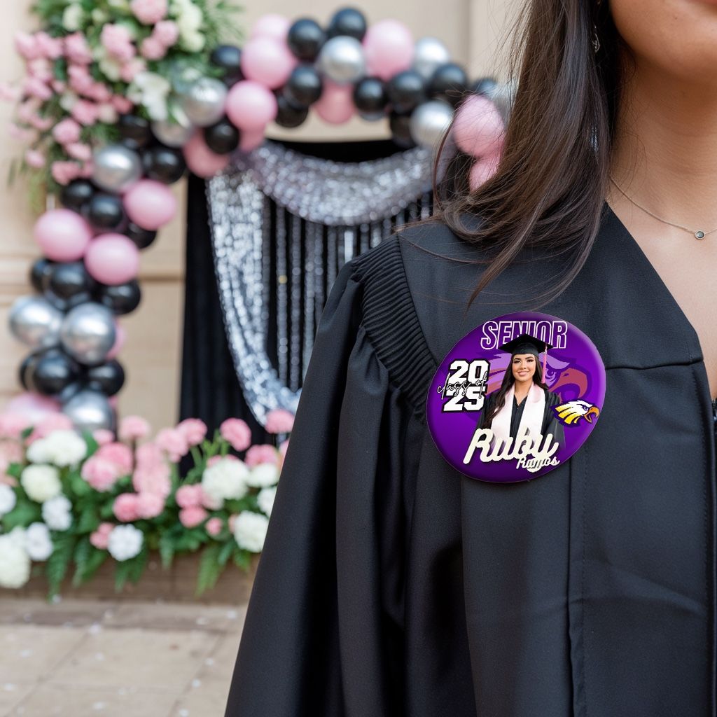 Graduation Personalized Pin Buttons