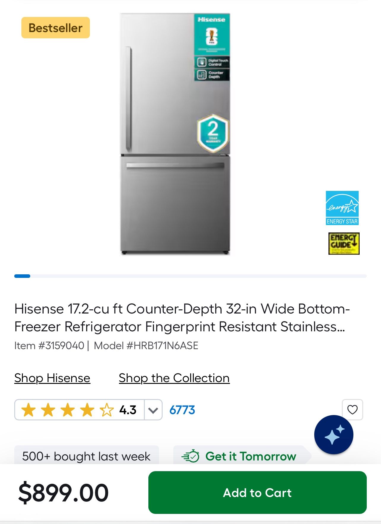 Refrigerator and Freezer