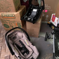 Evenflo Travel System with LiteMax Infant Car Seat with Anti-Rebound Bar. 